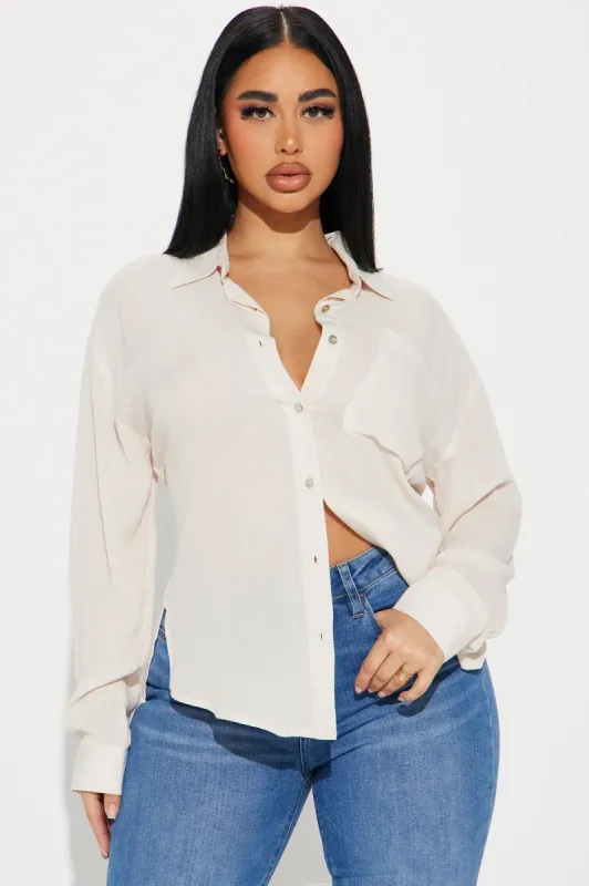 Clearwater Shirt - Cream sold by Fashion Nova