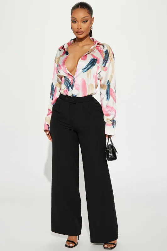 Feeling Focused Trouser - Black sold by Fashion Nova