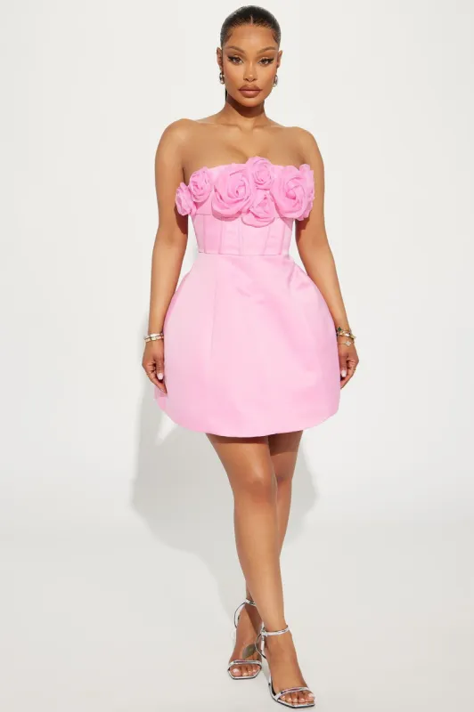 Bliss Corset Mini Dress - Pink sold by Fashion Nova