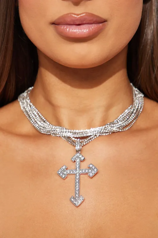 Glorious Life Necklace  - Silver sold by Fashion Nova