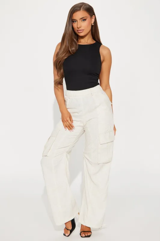 Daybreak Linen Jogger - Khaki sold by Fashion Nova