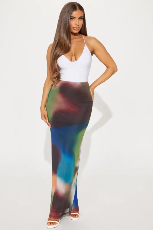 Lovers Paradise Mesh Maxi Skirt - Multi Color sold by Fashion Nova