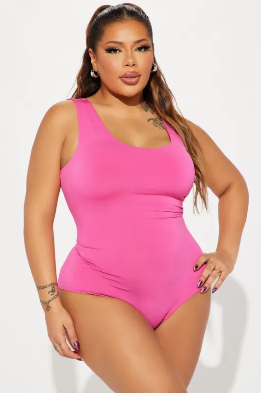 For Keeps Tank Bodysuit - Fuchsia sold by Fashion Nova