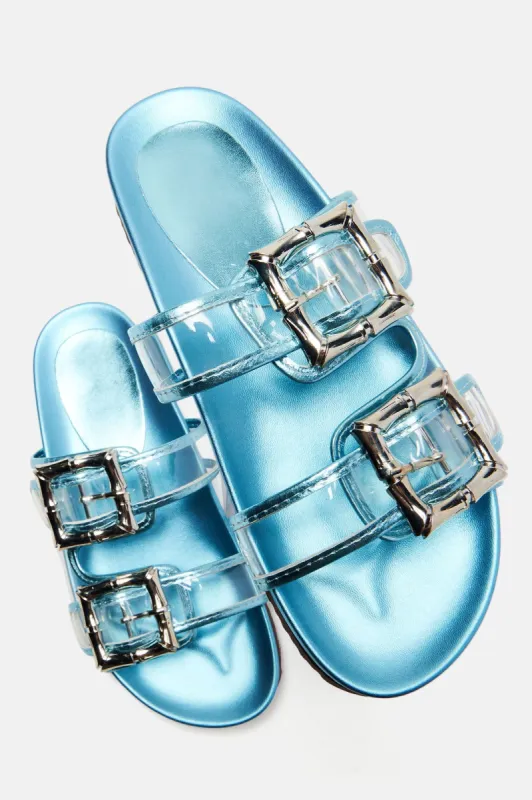 Lina Casual Slides - Blue sold by Fashion Nova