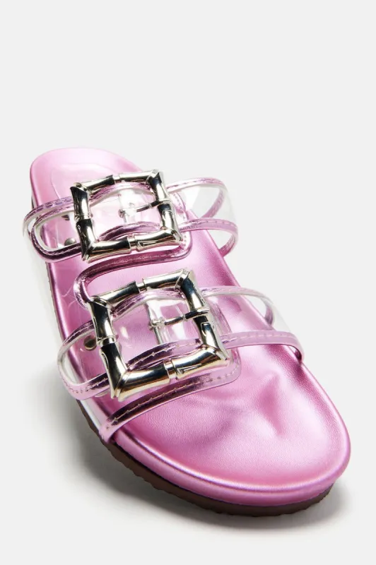 Lina Casual Slides - Pink sold by Fashion Nova