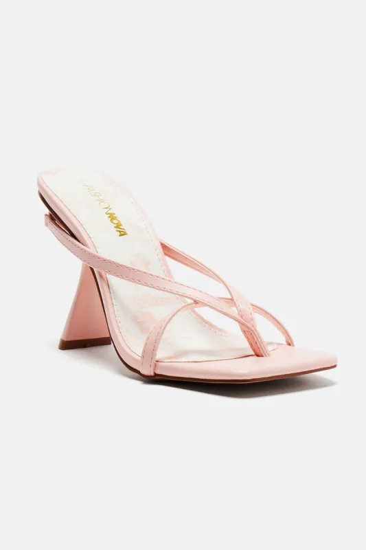 Taryn Heeled Sandals - Pink sold by Fashion Nova