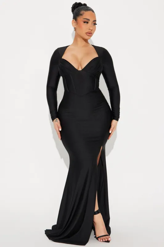 Royalty Maxi Dress - Black sold by Fashion Nova