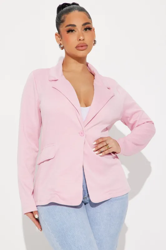 The Iris Blazer - Pink sold by Fashion Nova