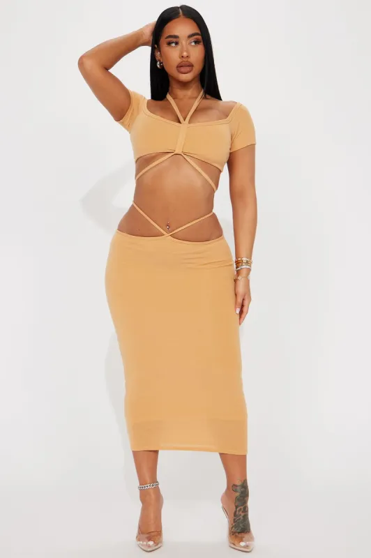 Lulee Skirt Set - Camel sold by Fashion Nova