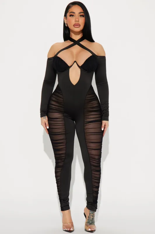 Sweetest Crush Jumpsuit - Black sold by Fashion Nova