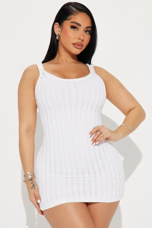 Lily Crochet Mini Dress - Ivory sold by Fashion Nova