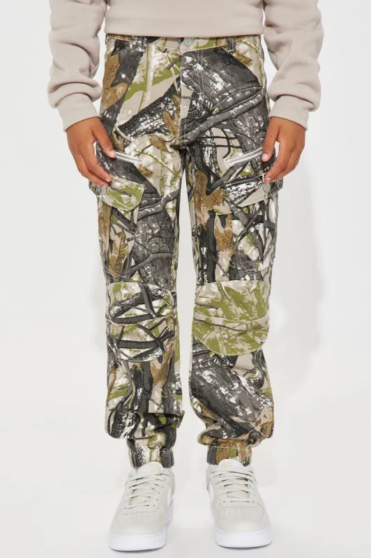 Mini Zip All The Way Jogger Pant - Camouflage sold by Fashion Nova