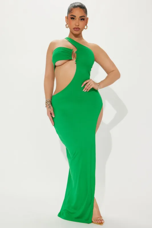 Trophy Girl Maxi Dress - Kelly Green sold by Fashion Nova