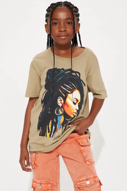 Mini In Love With Myself Graphic Tee - Sand made by Fashion Nova