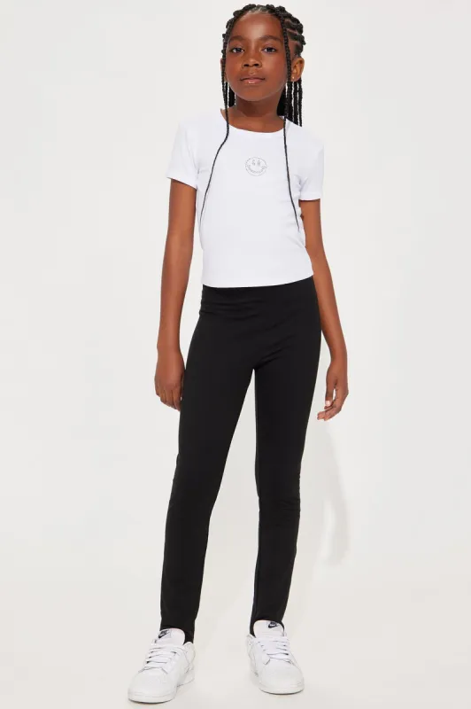 Mini Brooke Leggings - Black sold by Fashion Nova