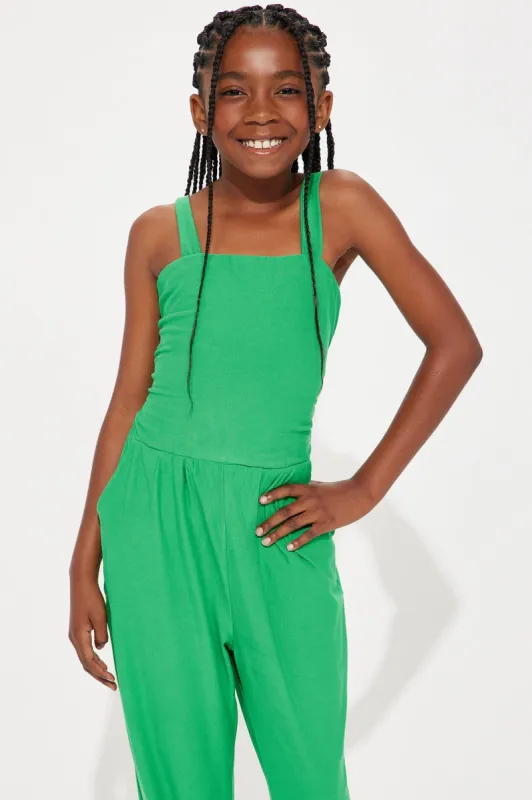 Mini Simple Weekends Jumpsuit - Green sold by Fashion Nova