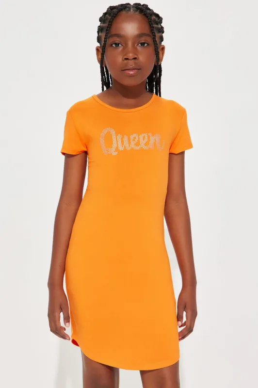 Mini Scoop Around and Found Out Dress - Orange sold by Fashion Nova