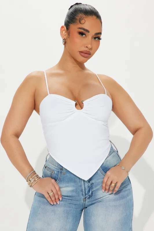 Eyes Over Here Linen Top - Ivory sold by Fashion Nova
