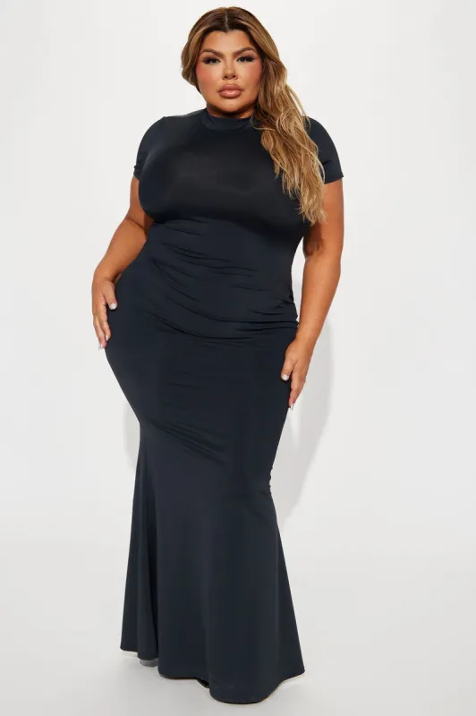 Genesis Sculpting Maxi Dress - Black sold by Fashion Nova