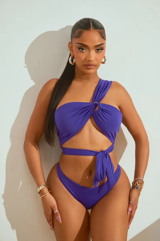 Take A Quick Dip O Ring 2 Piece Bikini - Purple sold by Fashion Nova
