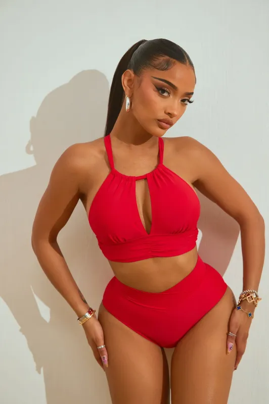 Debbie 2 Piece Bikini - Red sold by Fashion Nova