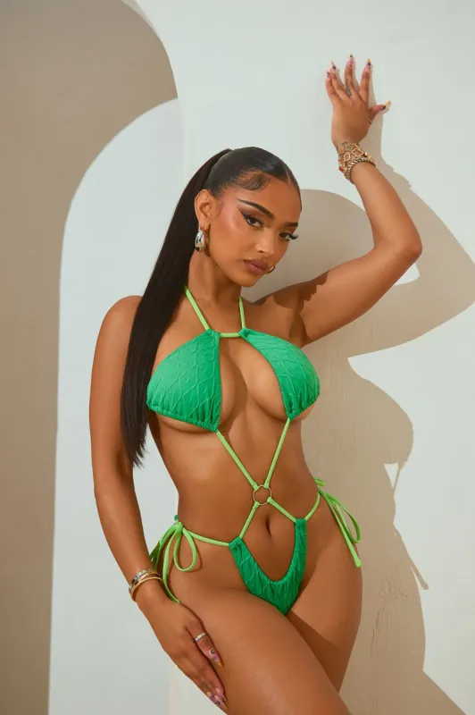 Alana 1 Piece Monokini - Green sold by Fashion Nova