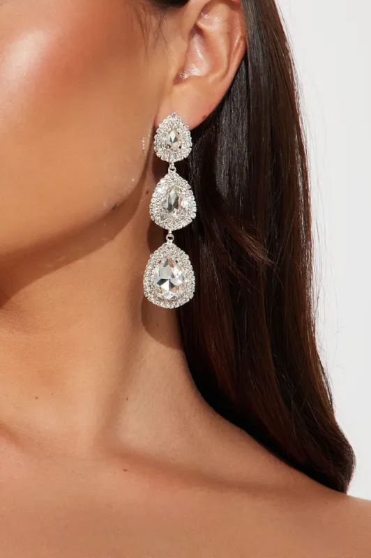 Give Me A Call Earrings - Silver made by Fashion Nova