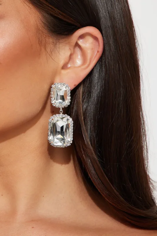Very Well Drop Earrings - Silver sold by Fashion Nova