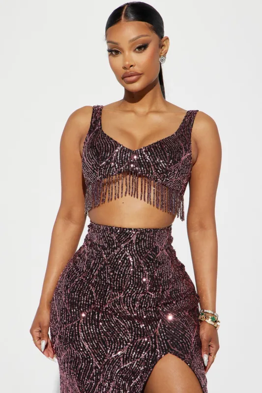 On Cloud Nine Stacked Pant - Black/combo sold by Fashion Nova