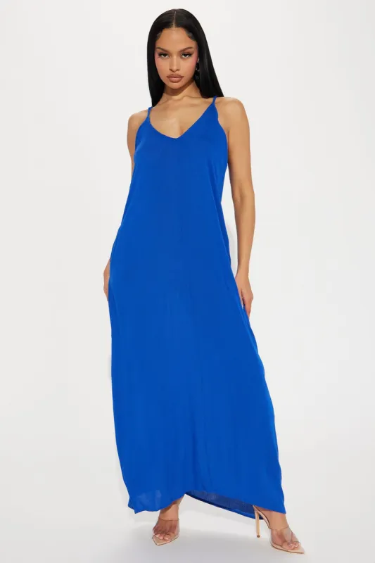 Easy Going Maxi Dress - Royal sold by Fashion Nova