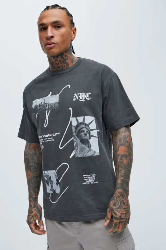 NYC Gallery Short Sleeve Tee - Black sold by Fashion Nova