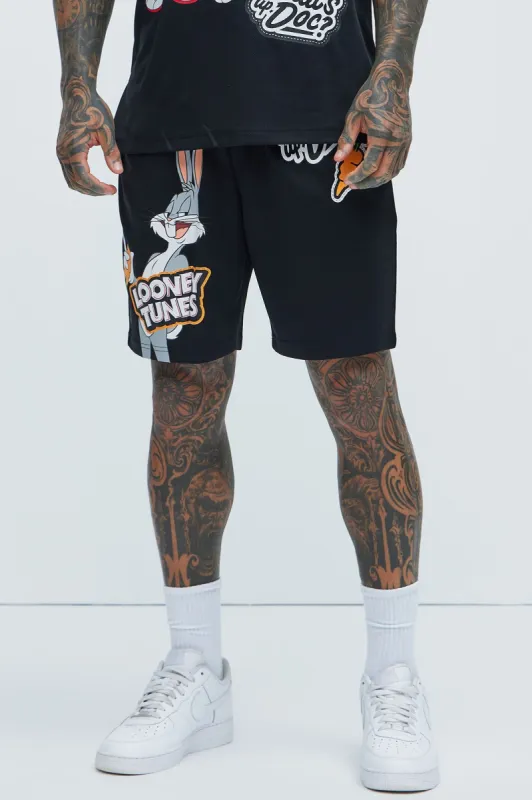 What's Up Doc Mesh Shorts - Black sold by Fashion Nova