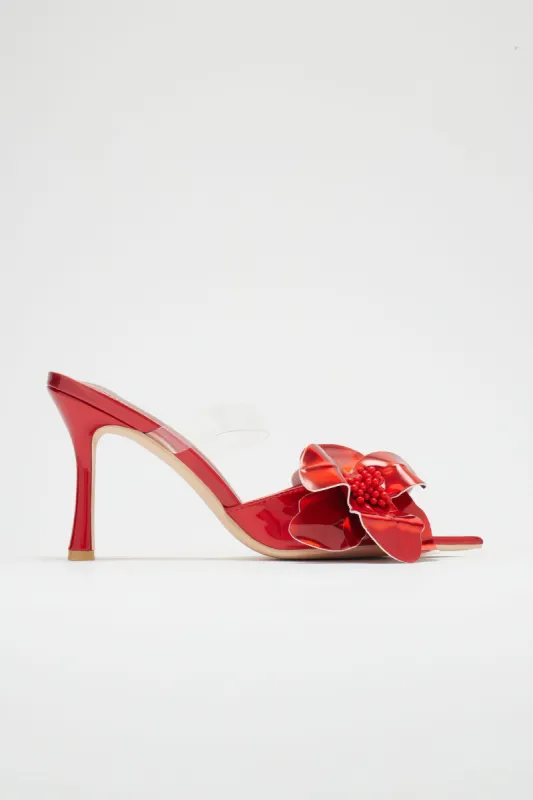 New Bloom Mules - Red sold by Fashion Nova