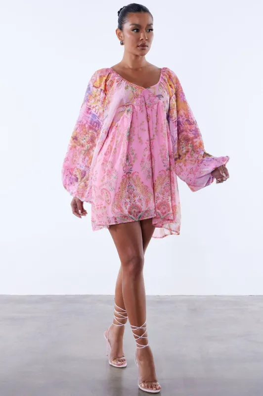 The Jane Mini Dress - Pink sold by Fashion Nova