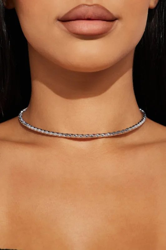 Simply The Best Choker - Silver sold by Fashion Nova