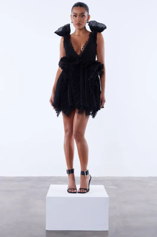 LeAnne Mini Dress - Black sold by Fashion Nova