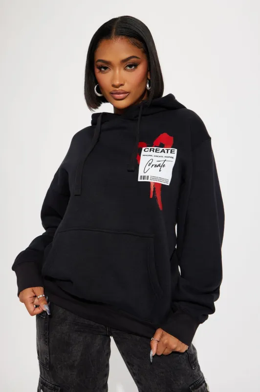 Create What You Love Hoodie - Black sold by Fashion Nova