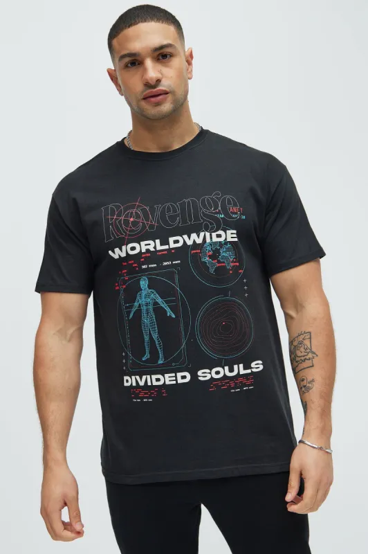 Worldwide Divided Souls Short Sleeve Tee - Black sold by Fashion Nova