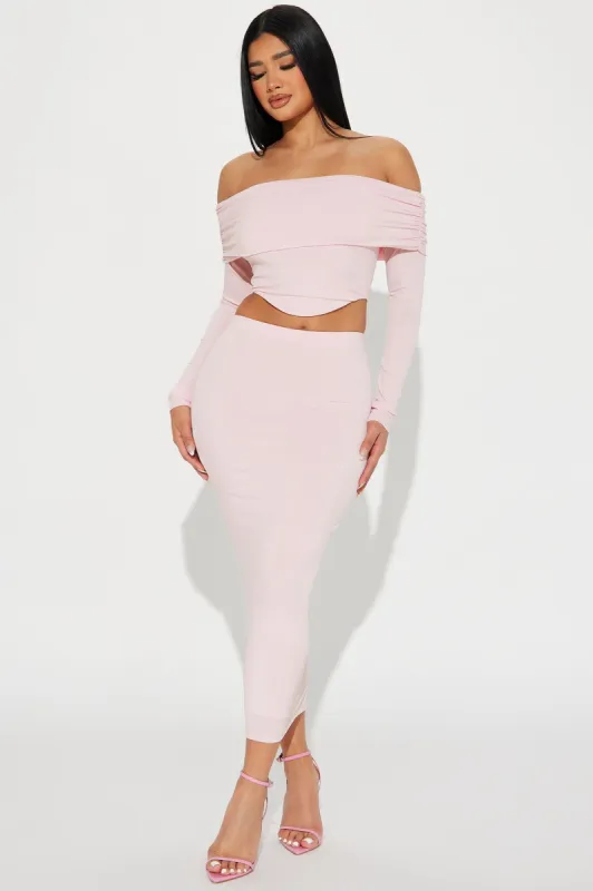 Love On Me Midi Skirt Set - Pink sold by Fashion Nova