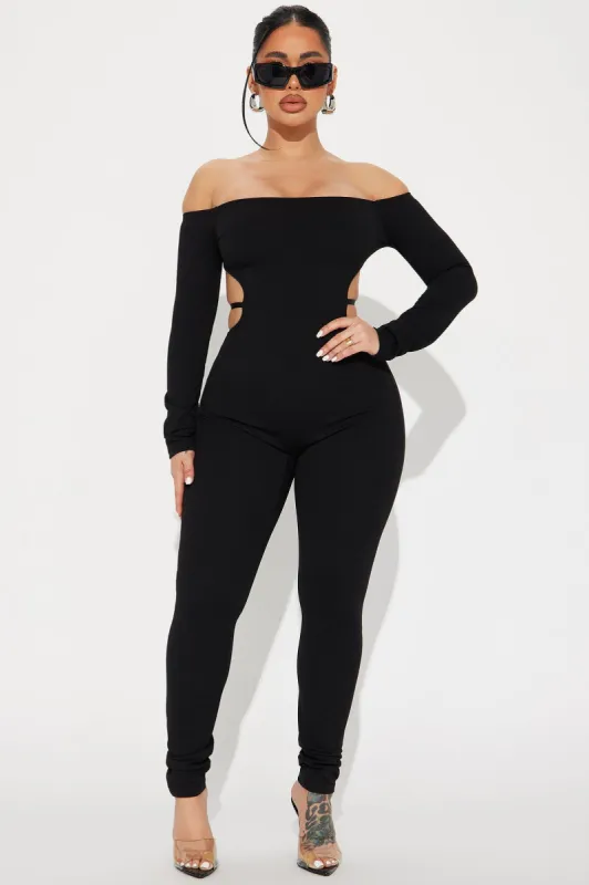 Built Like This Jumpsuit  - Black sold by Fashion Nova