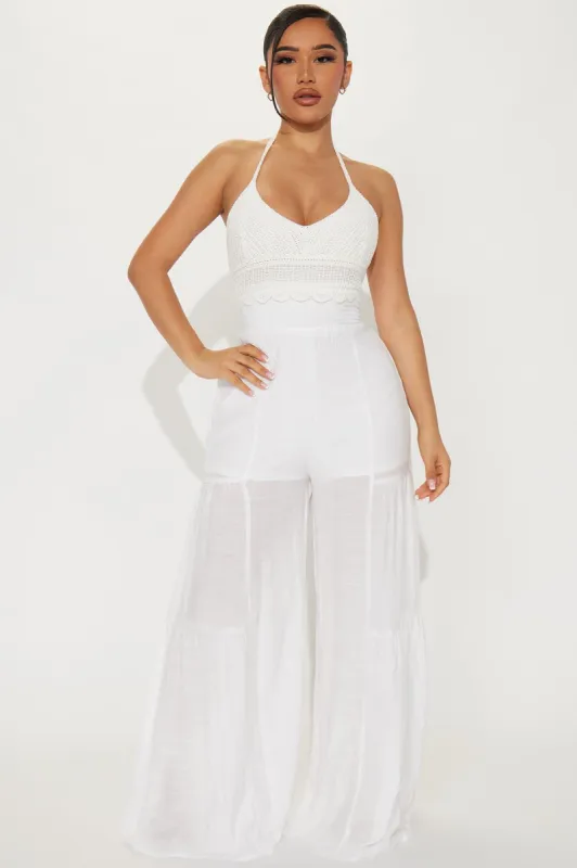 Bali Babe Jumpsuit - Off White sold by Fashion Nova