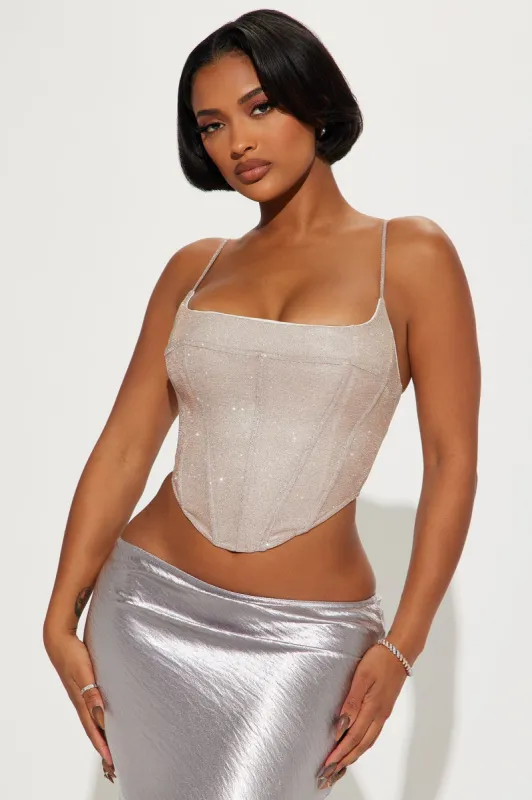 Princess Treatment Corset Top - Champagne sold by Fashion Nova
