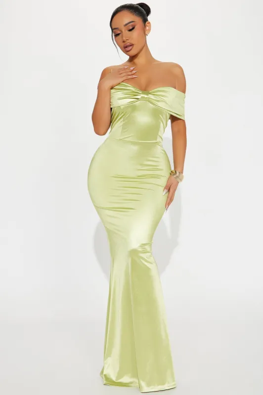 Simple and Sweet Gown - Sage sold by Fashion Nova