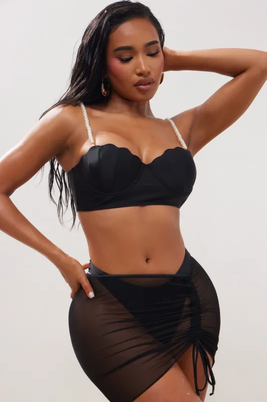 Amalia 3 Piece Bikini - Black sold by Fashion Nova