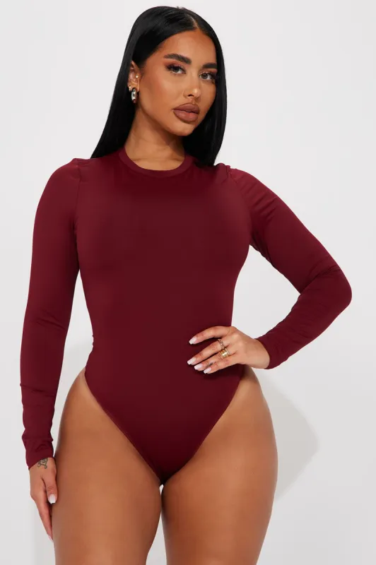 Isabella Bodysuit - Burgundy sold by Fashion Nova