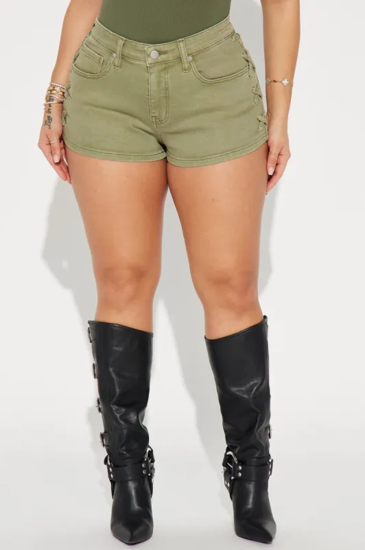 Tie You Up Short - Olive sold by Fashion Nova