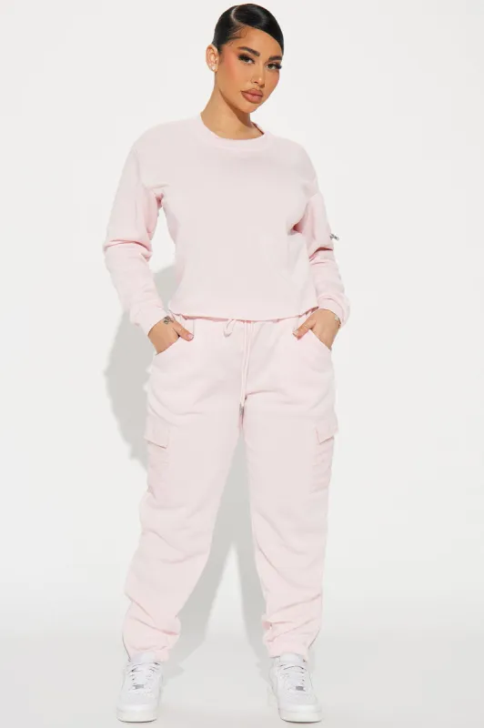 Dreamy Vibes Jogger Set - Pink sold by Fashion Nova