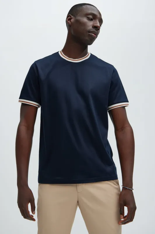 Take It All Short Sleeve Tee - Navy sold by Fashion Nova