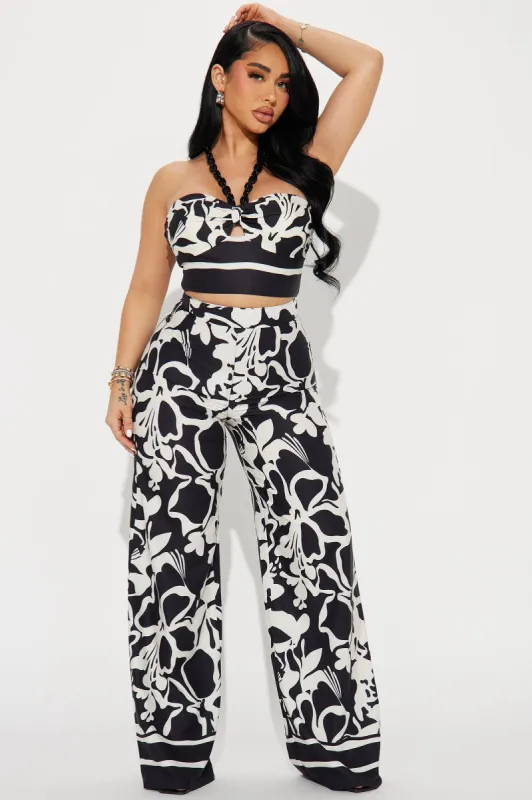 Belina Pant Set - Black/White sold by Fashion Nova