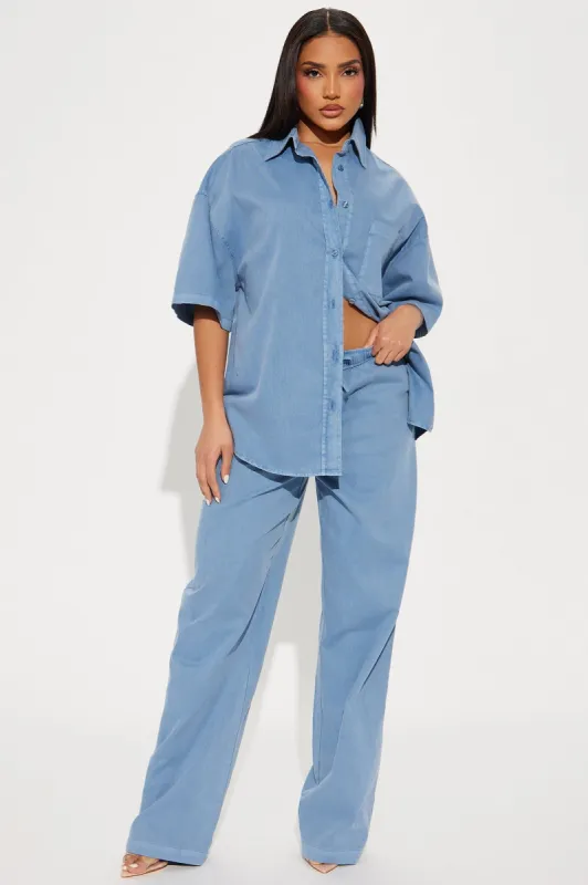 Skylar Pant Set - Blue sold by Fashion Nova